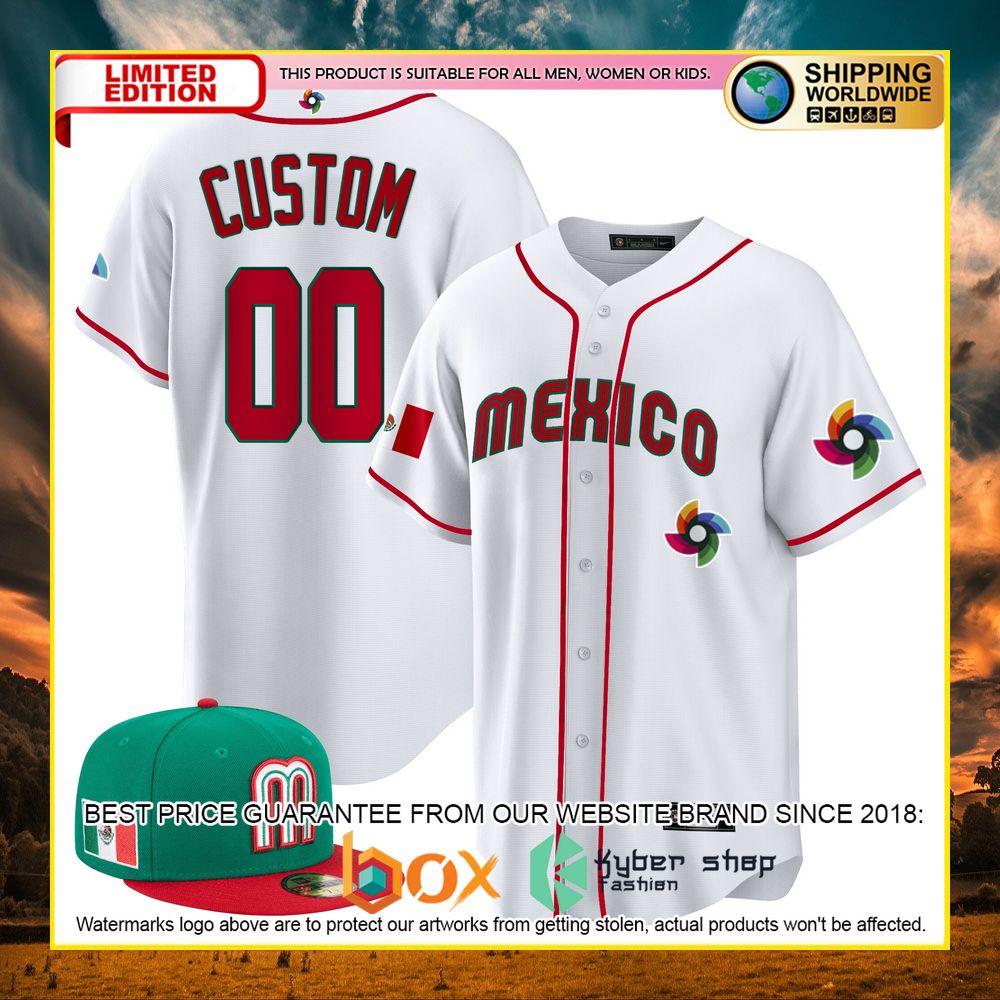NEW Mexico Personalized Premium Baseball Jersey 12
