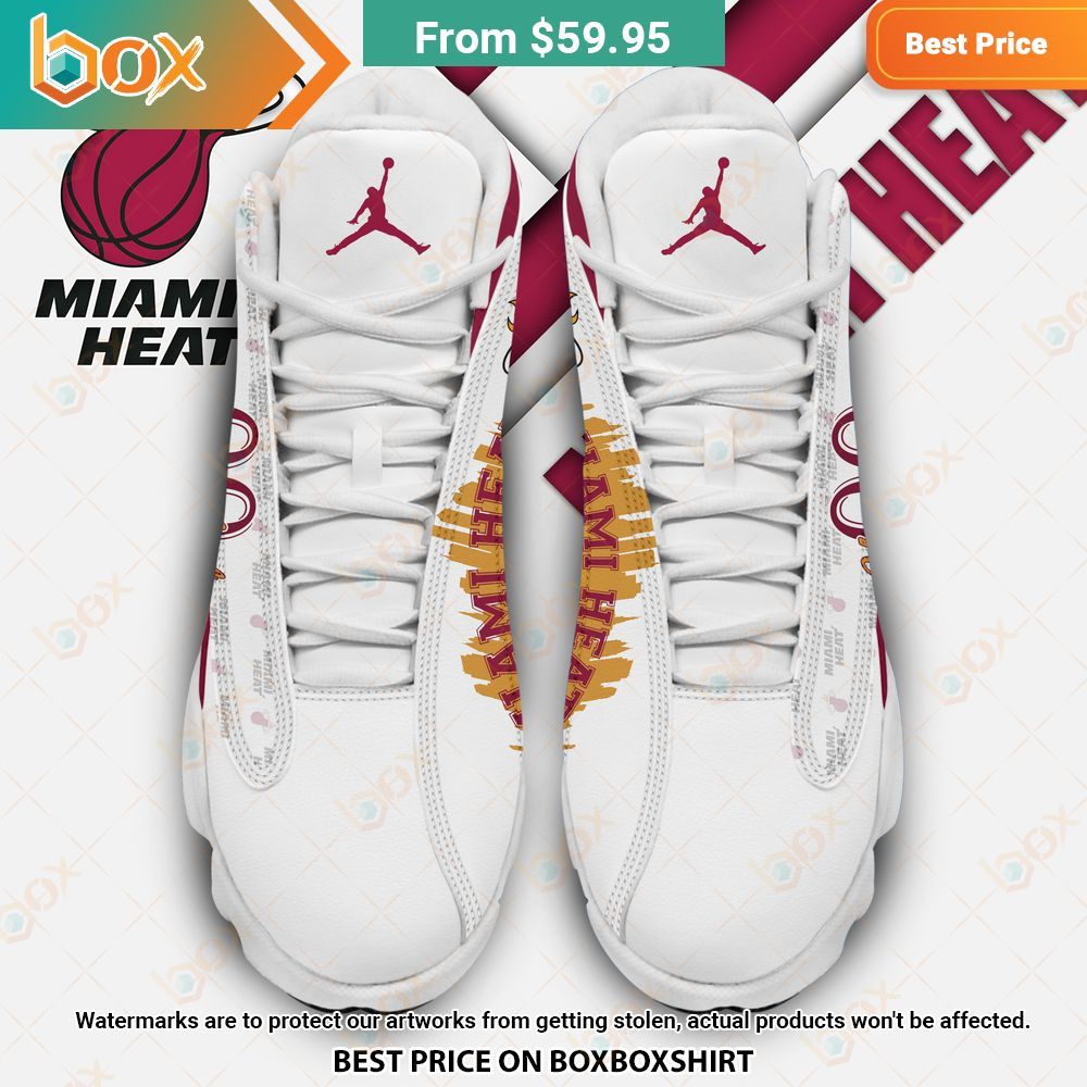 Miami Heat Personalized Air Jordan 13 Sneaker 4