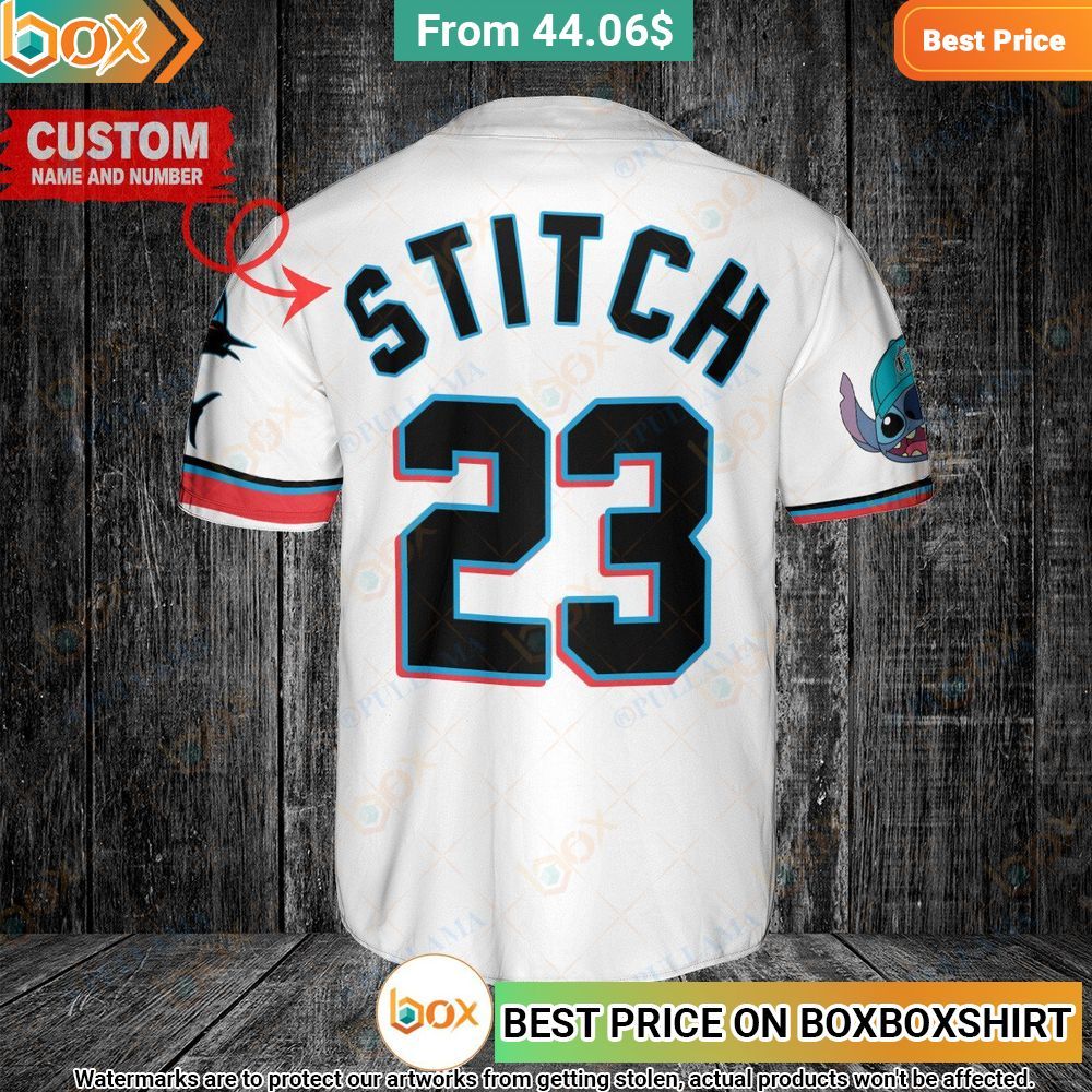 Miami Marlins Stitch Personalized Baseball Jersey 5