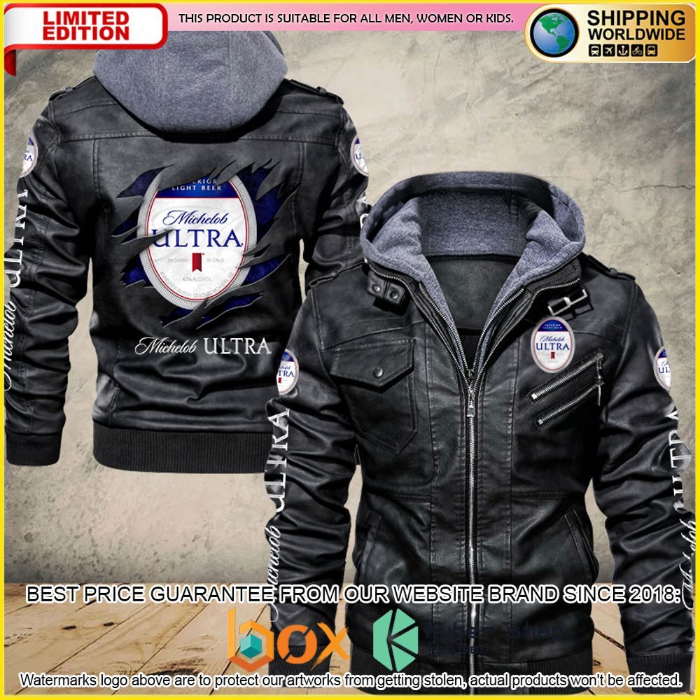 NEW Michelob Ultra Premium Leather Jacket 1