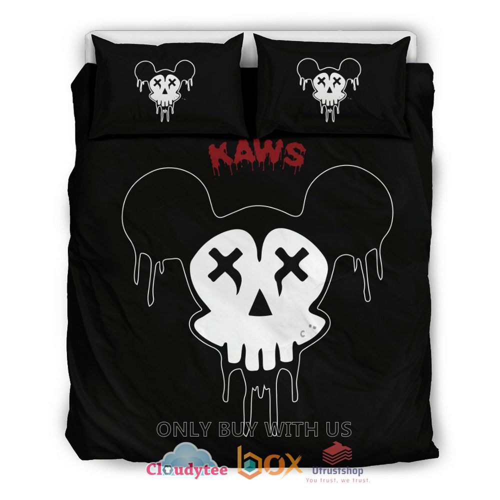 Mickey Mouse Halloween Kaws Bedding Set 1