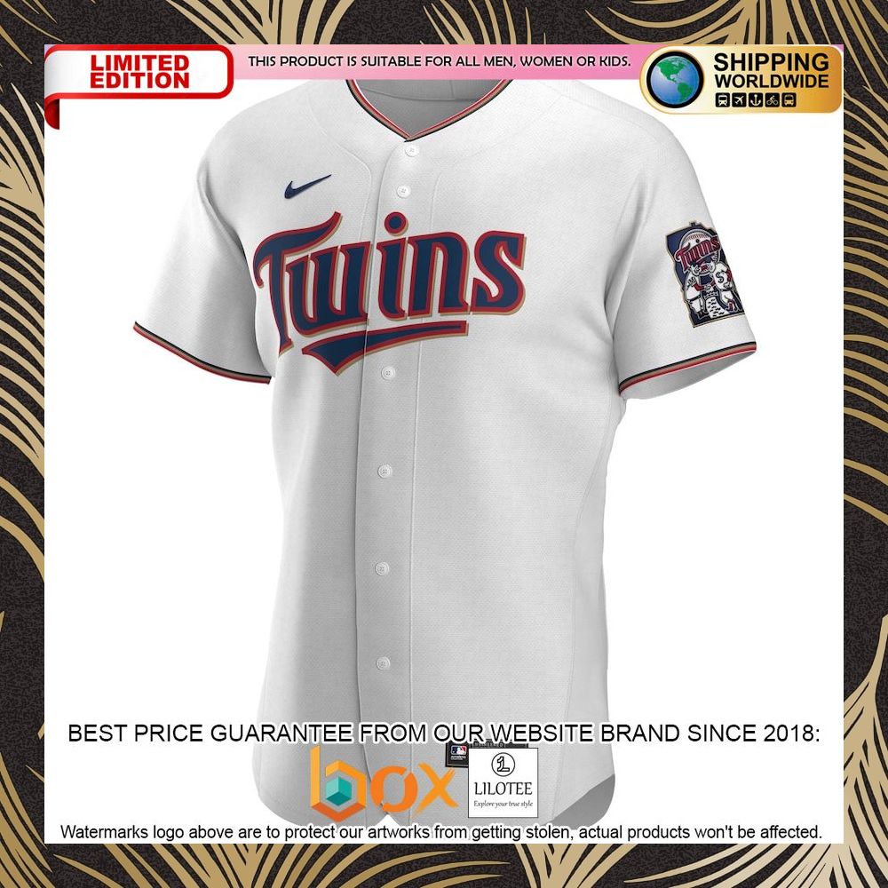 NEW Miguel Sano Minnesota Twins Home Authentic Player White Baseball Jersey 5