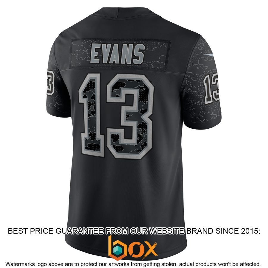 NEW Mike Evans Tampa Bay Buccaneers RFLCTV Black Football Jersey 18