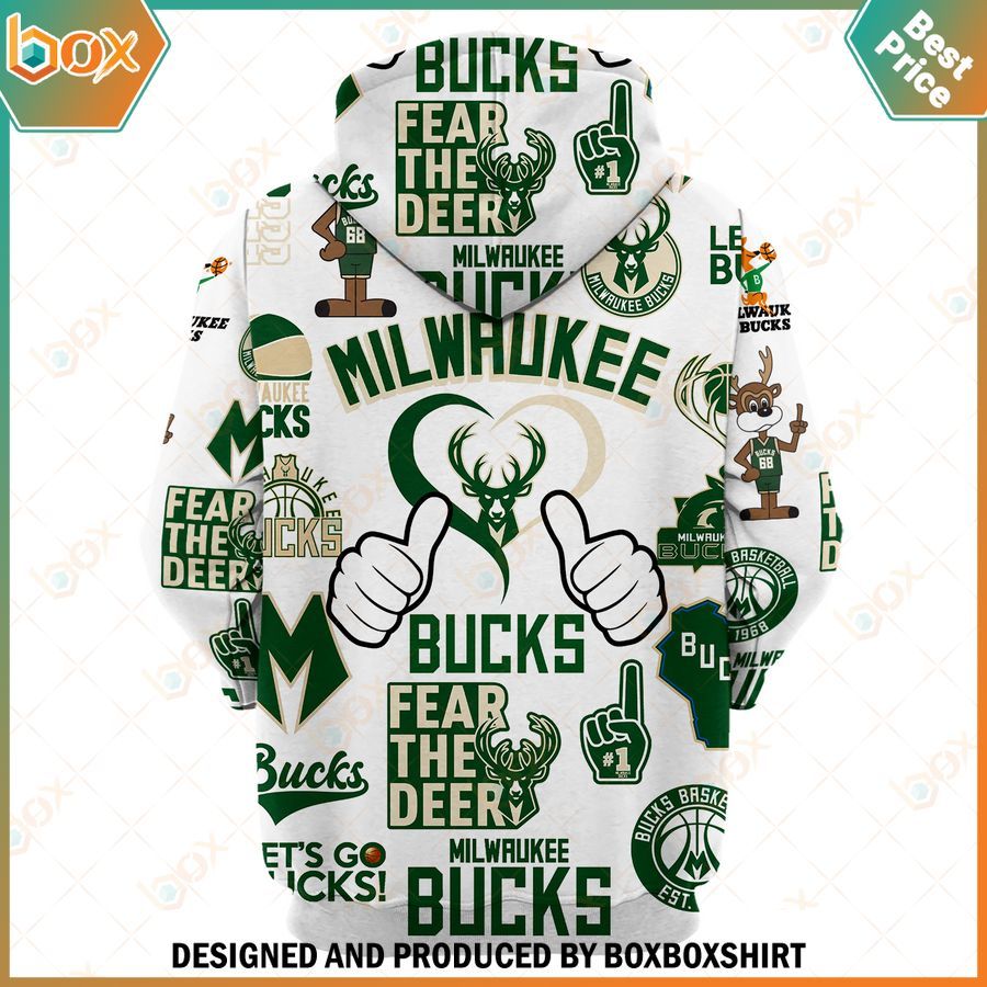 Milwaukee Bucks Fear The Deer Hoodie, Shirt 6