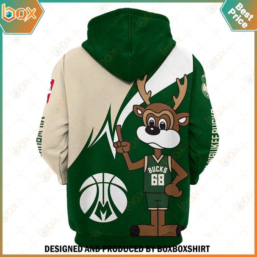 Milwaukee Bucks Mascot Hoodie, Shirt 6