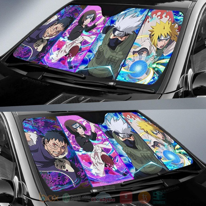 Minato Team Anime Naruto Car Sunshade 2
