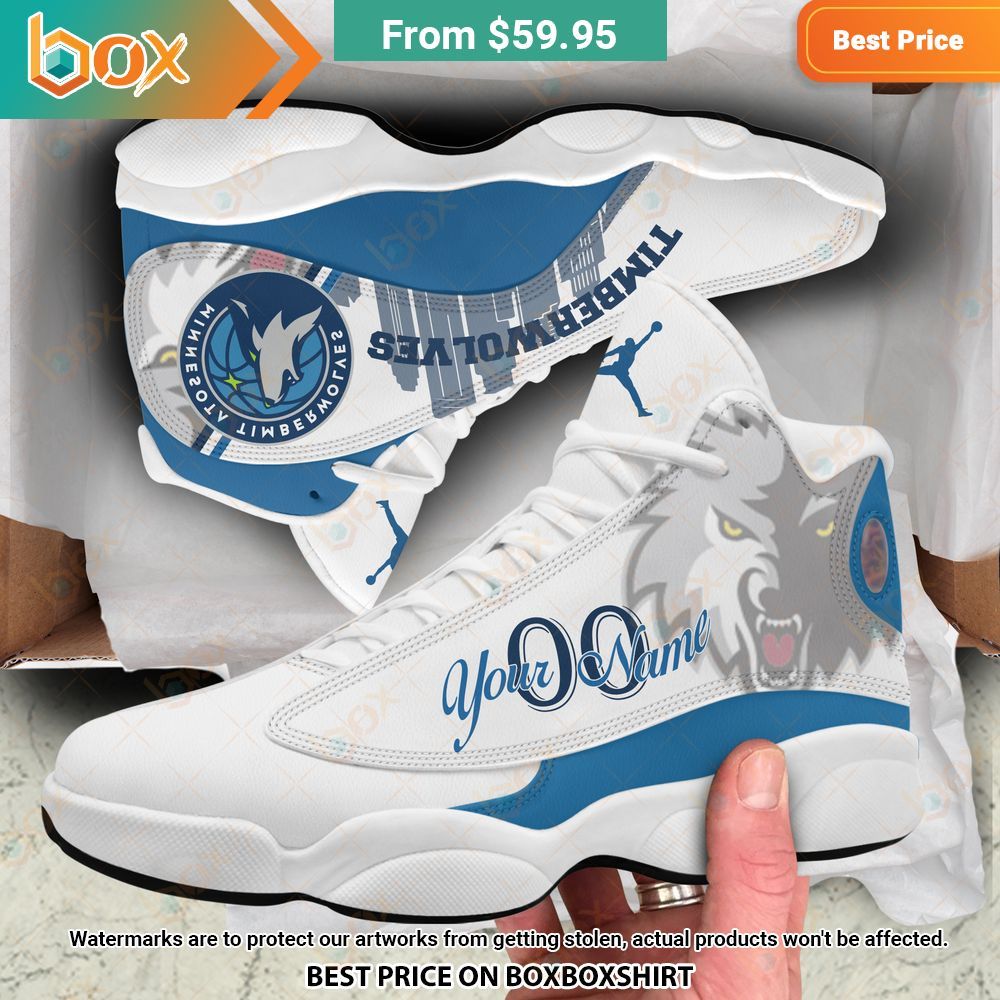 Minnesota Timberwolves Personalized Air Jordan 13 Sneaker 9