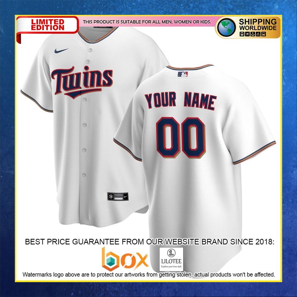 HOT Minnesota Twins Custom Name Number White Baseball Jersey Shirt 4