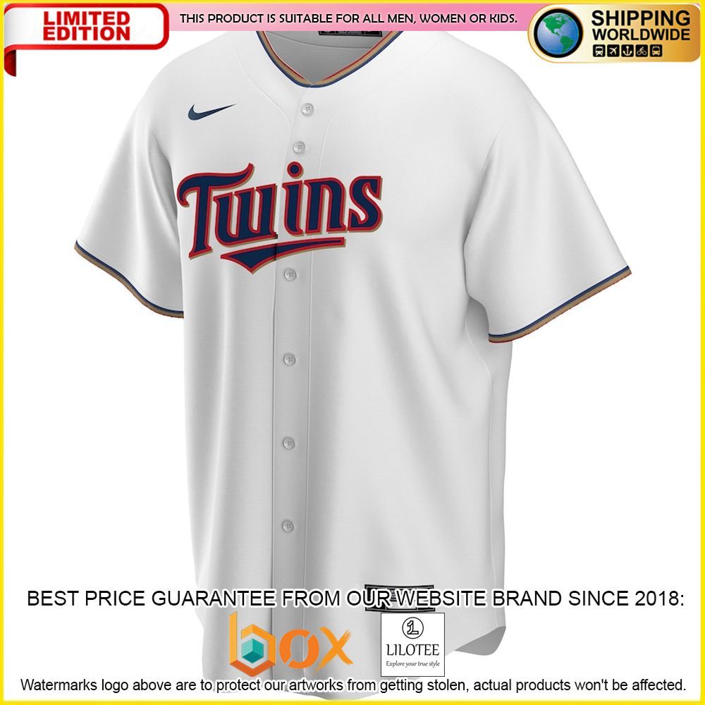 HOT Minnesota Twins Custom Name Number White Baseball Jersey Shirt 2