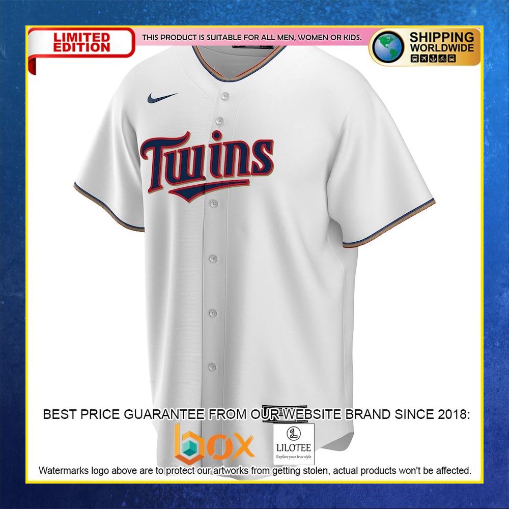 HOT Minnesota Twins Custom Name Number White Baseball Jersey Shirt 5