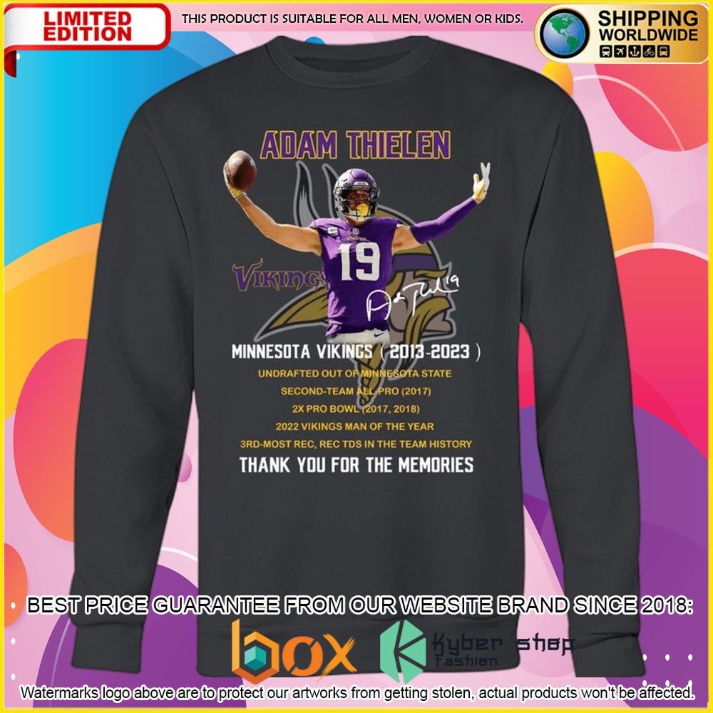 NEW Minnesota Vikings Adam Thielen 3D Hoodie, Shirt 7
