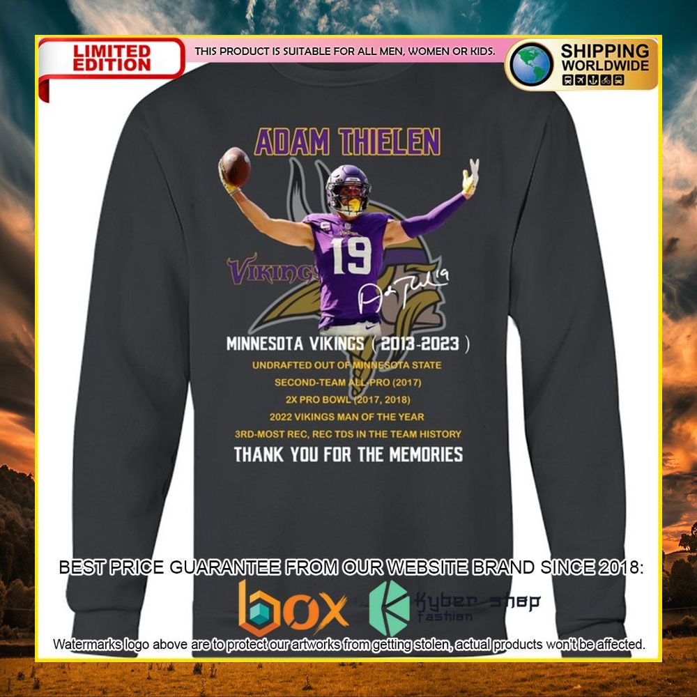 NEW Minnesota Vikings Adam Thielen 3D Hoodie, Shirt 11