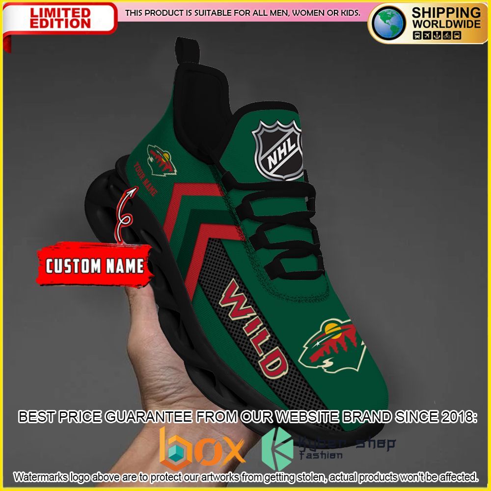NEW Minnesota Wild Custom Name Clunky Shoes 1