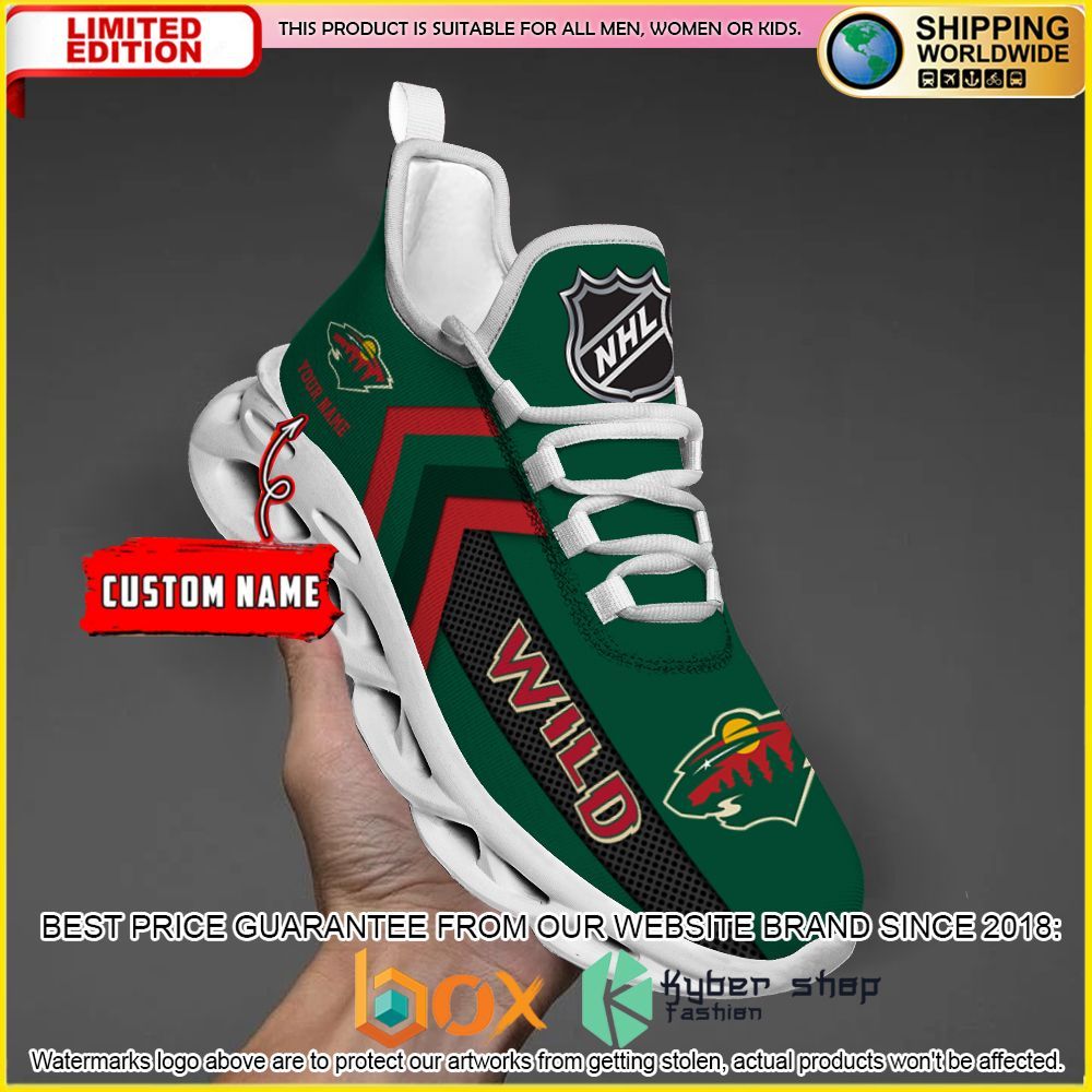 NEW Minnesota Wild Custom Name Clunky Shoes 4