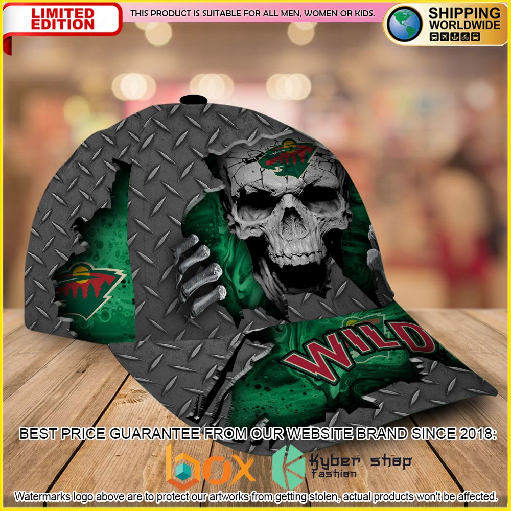 NEW Minnesota Wild Custom Name NHL Skull Cap Hat 2