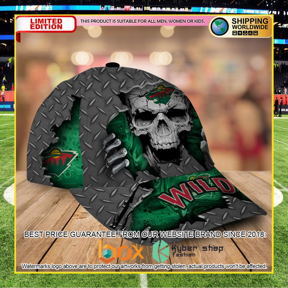 NEW Minnesota Wild Custom Name NHL Skull Cap Hat 6