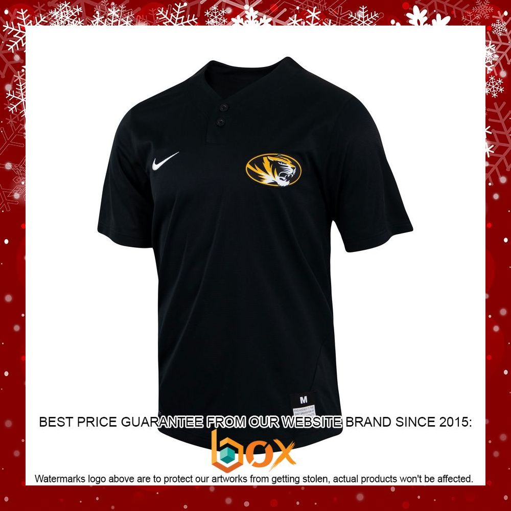 BEST Missouri Tigers Nike Two-Button Replica Black Baseball Jersey 2