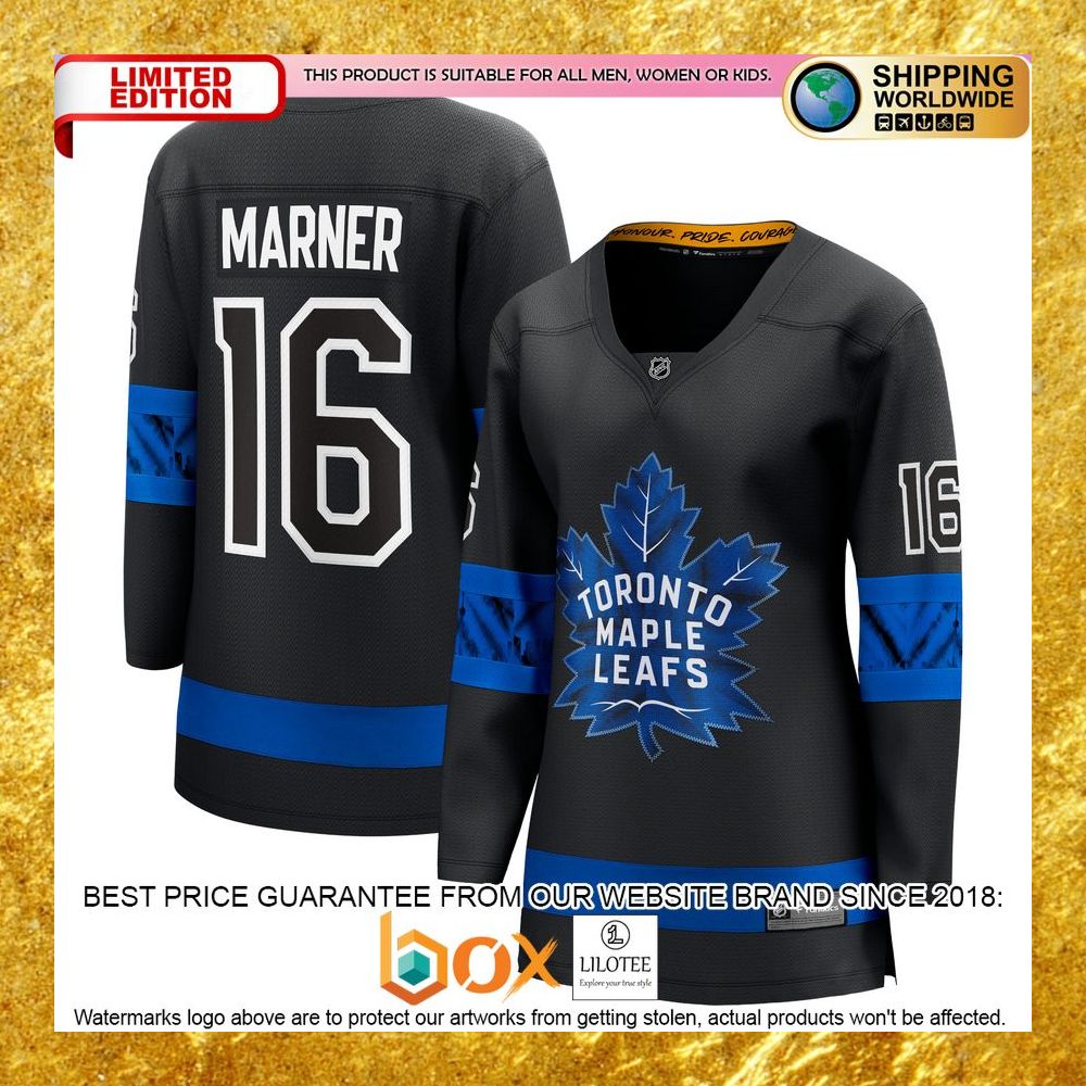 NEW Mitchell Marner Toronto Maple Leafs Women's Alternate Premier Reversible Player Black Hockey Jersey 9