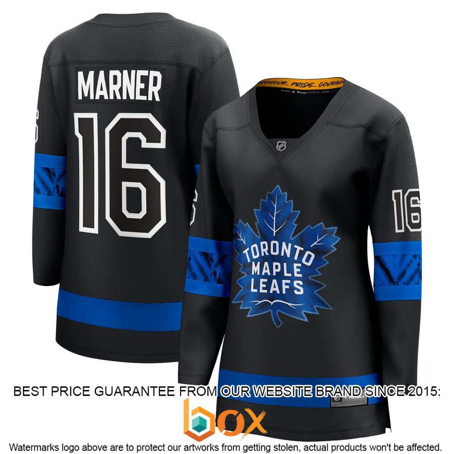 NEW Mitchell Marner Toronto Maple Leafs Women's Alternate Premier Reversible Player Black Hockey Jersey 1