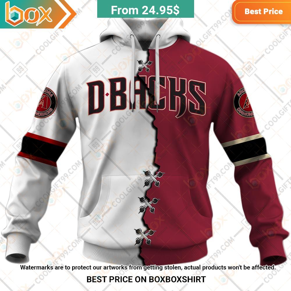 mlb arizona diamondbacks mix jersey personalized hoodie 2 208