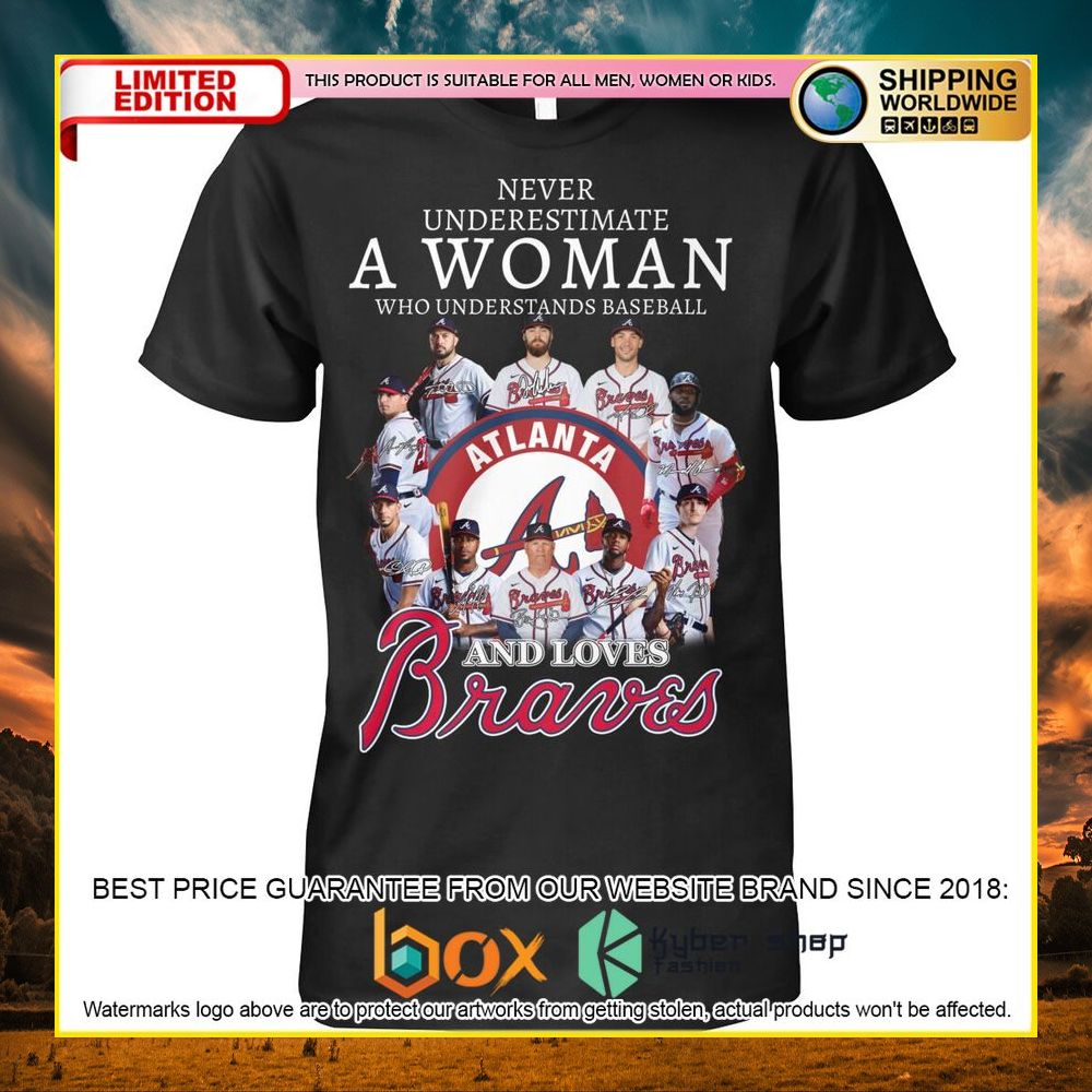 NEW MLB Atlanta Braves A Woman and Love Braves 3D Hoodie, Shirt 9