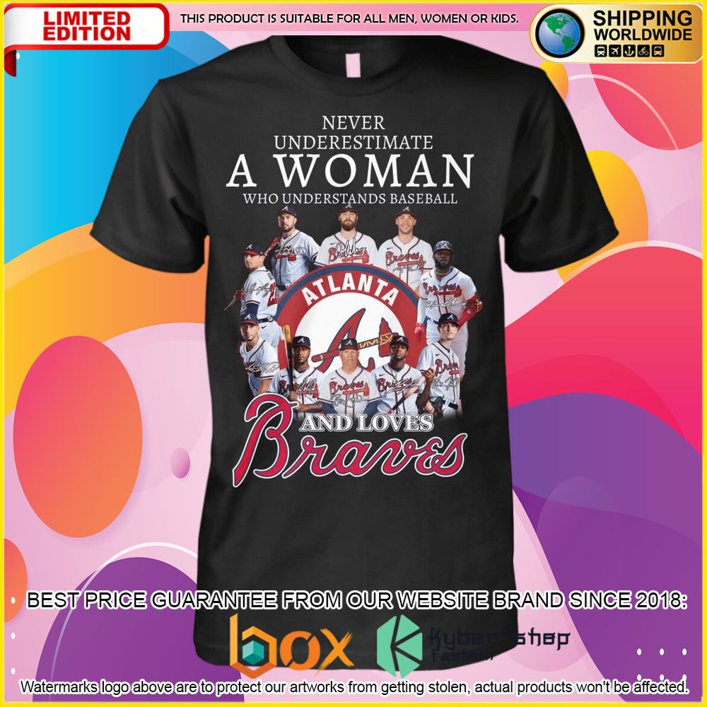 NEW MLB Atlanta Braves A Woman and Love Braves 3D Hoodie, Shirt 5