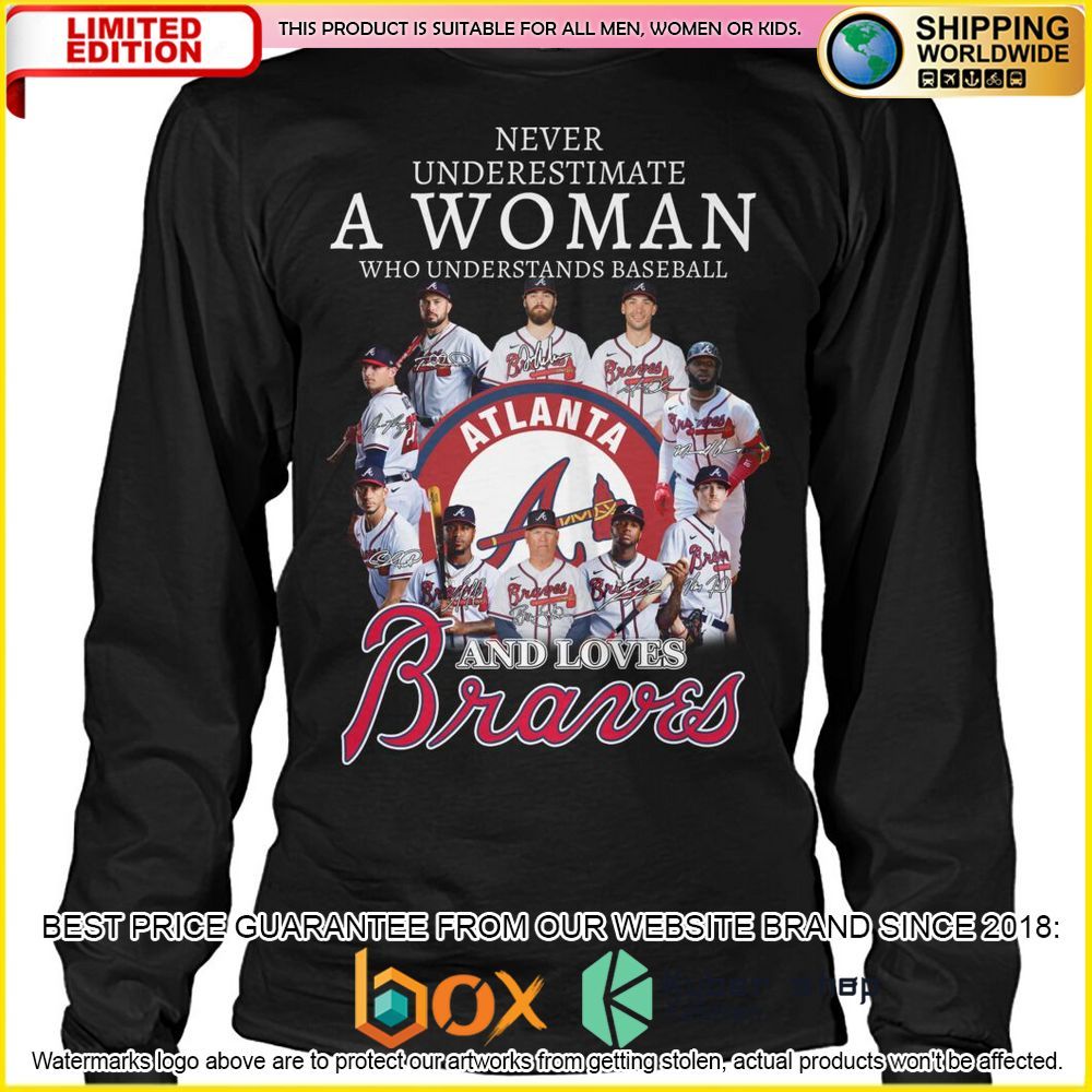 NEW MLB Atlanta Braves A Woman and Love Braves 3D Hoodie, Shirt 2