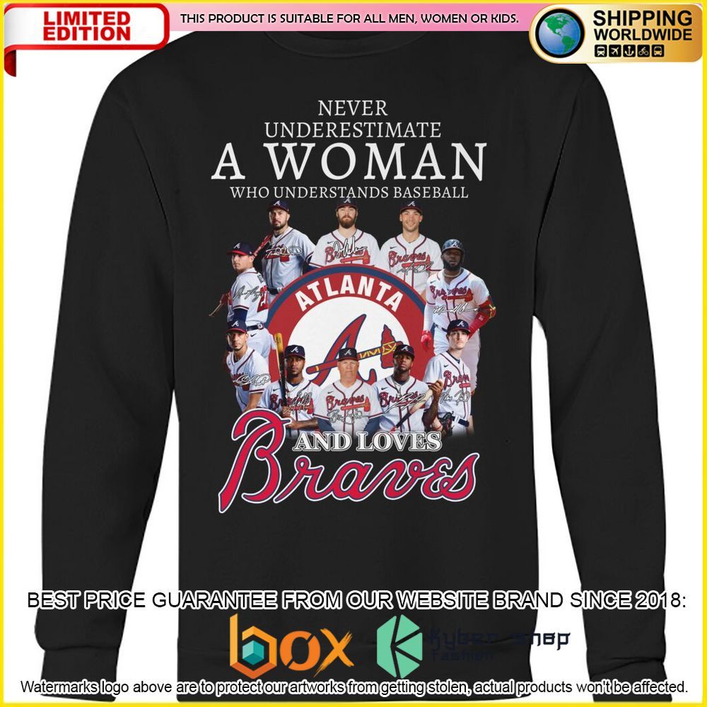 NEW MLB Atlanta Braves A Woman and Love Braves 3D Hoodie, Shirt 3