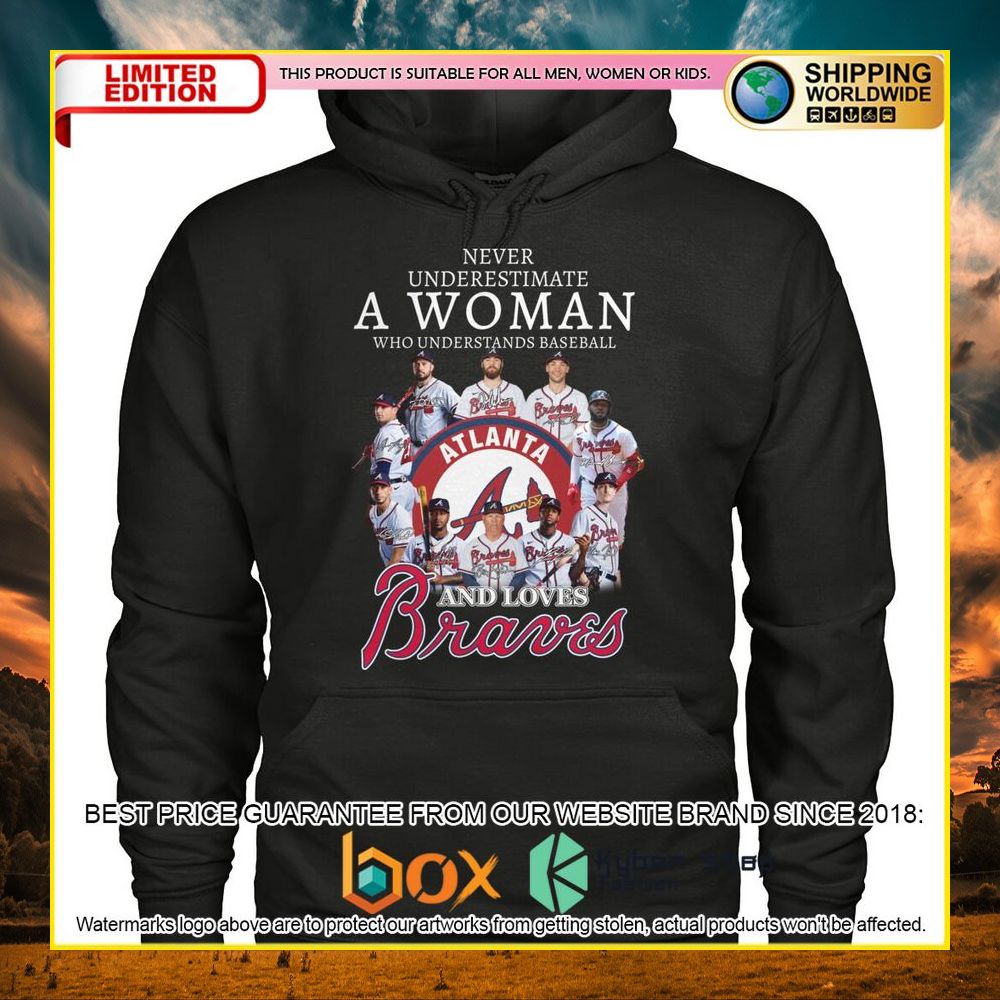 NEW MLB Atlanta Braves A Woman and Love Braves 3D Hoodie, Shirt 12
