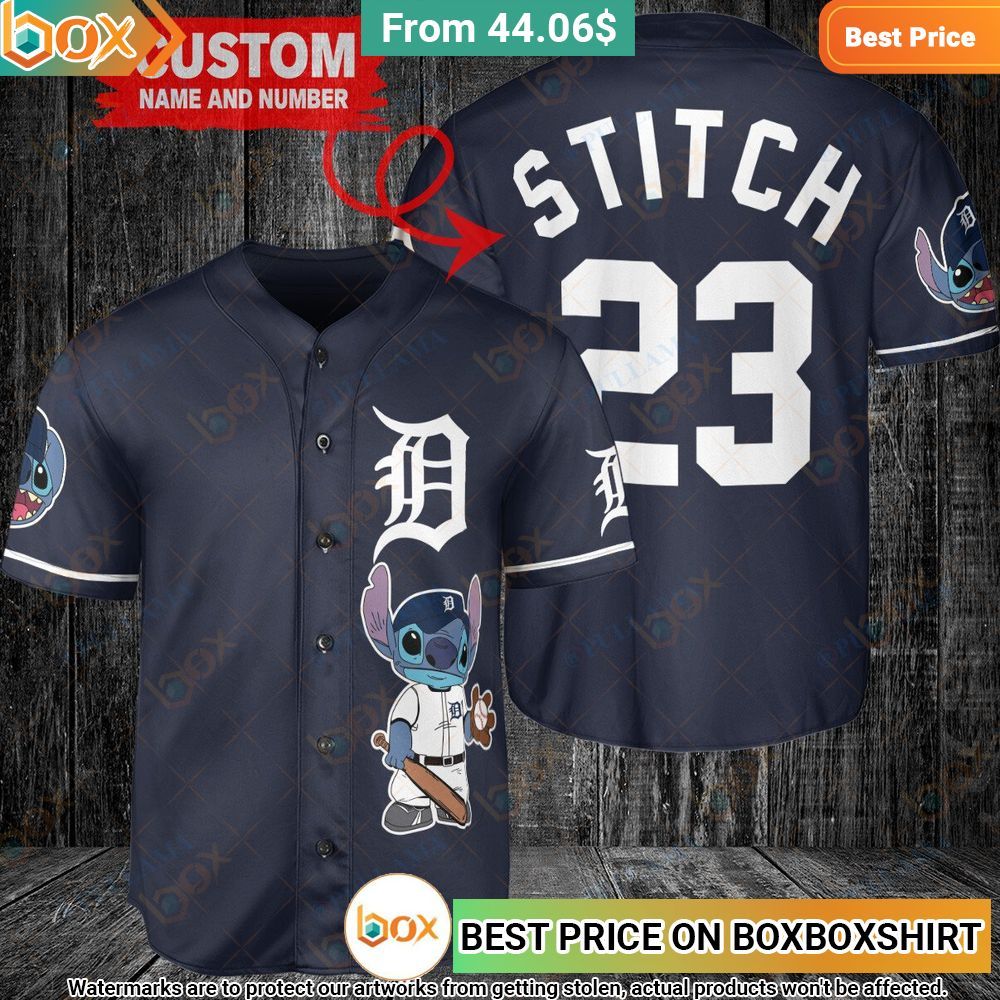MLB Detroit Tigers Stitch Personalized Baseball Jersey 1