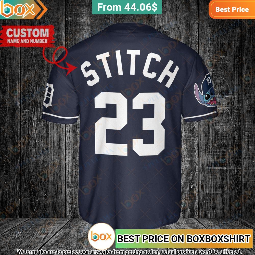 MLB Detroit Tigers Stitch Personalized Baseball Jersey 5