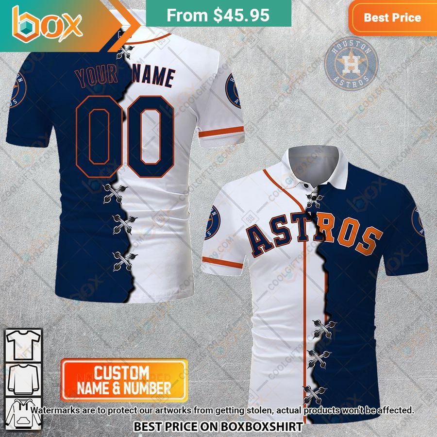 HOT MLB Houston Astros Mix jersey Style Polo Shirt 11