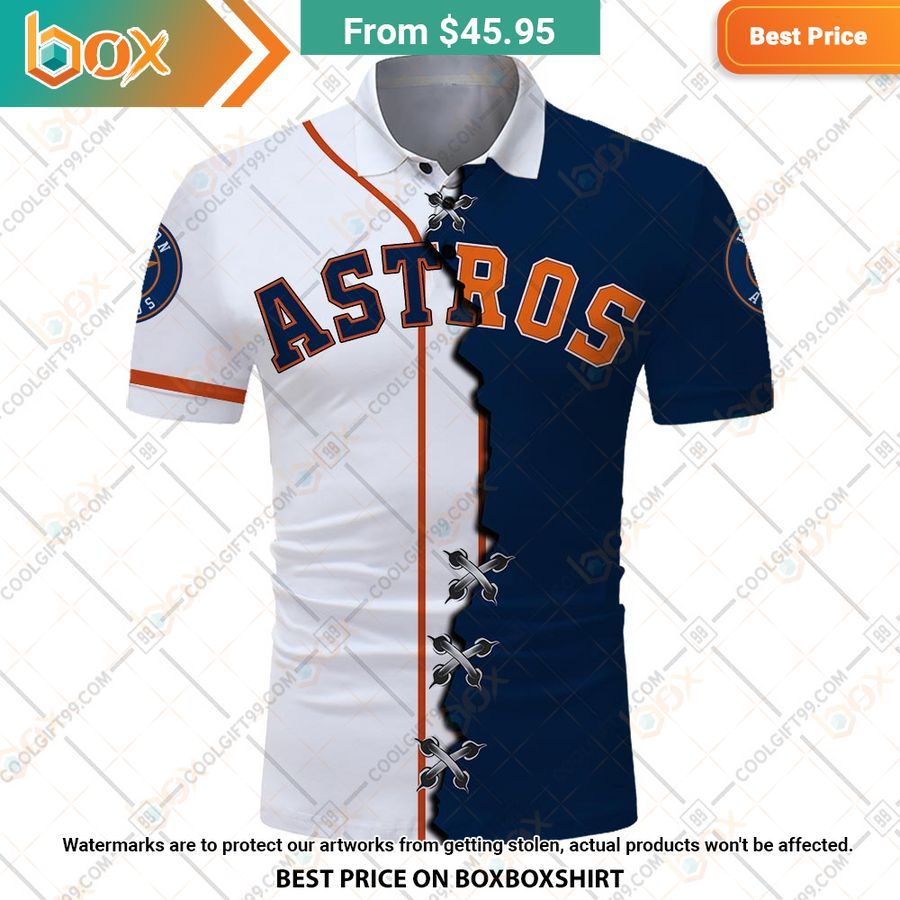 HOT MLB Houston Astros Mix jersey Style Polo Shirt 2