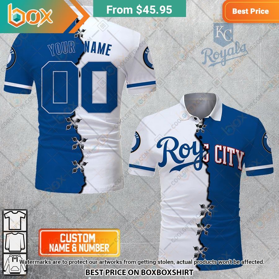 HOT MLB Kansas City Royals Mix jersey Style Polo Shirt 10