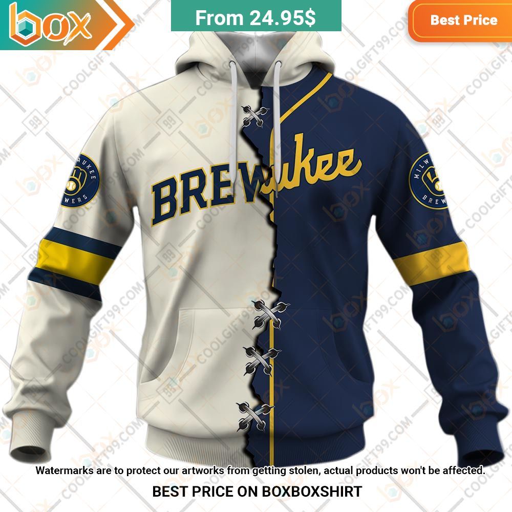 mlb milwaukee brewers mix jersey personalized hoodie 2 77