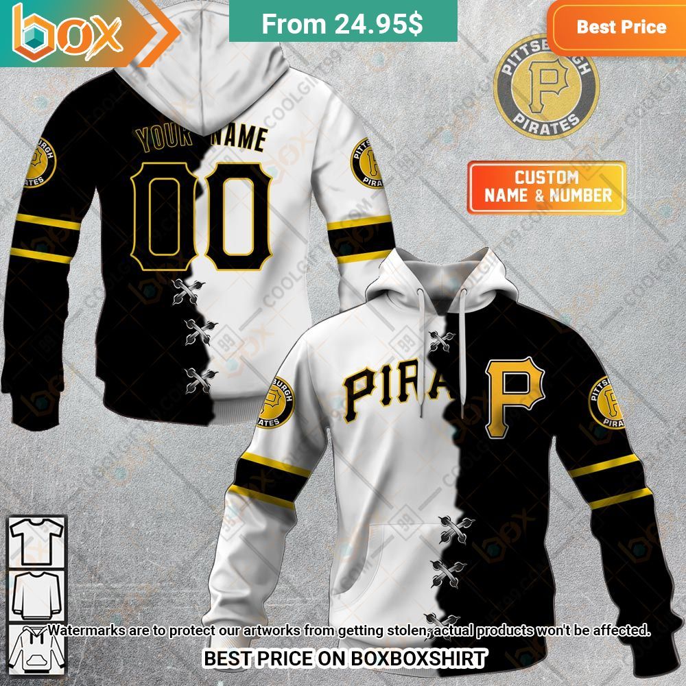 mlb pittsburgh pirates mix jersey personalized hoodie 1 819