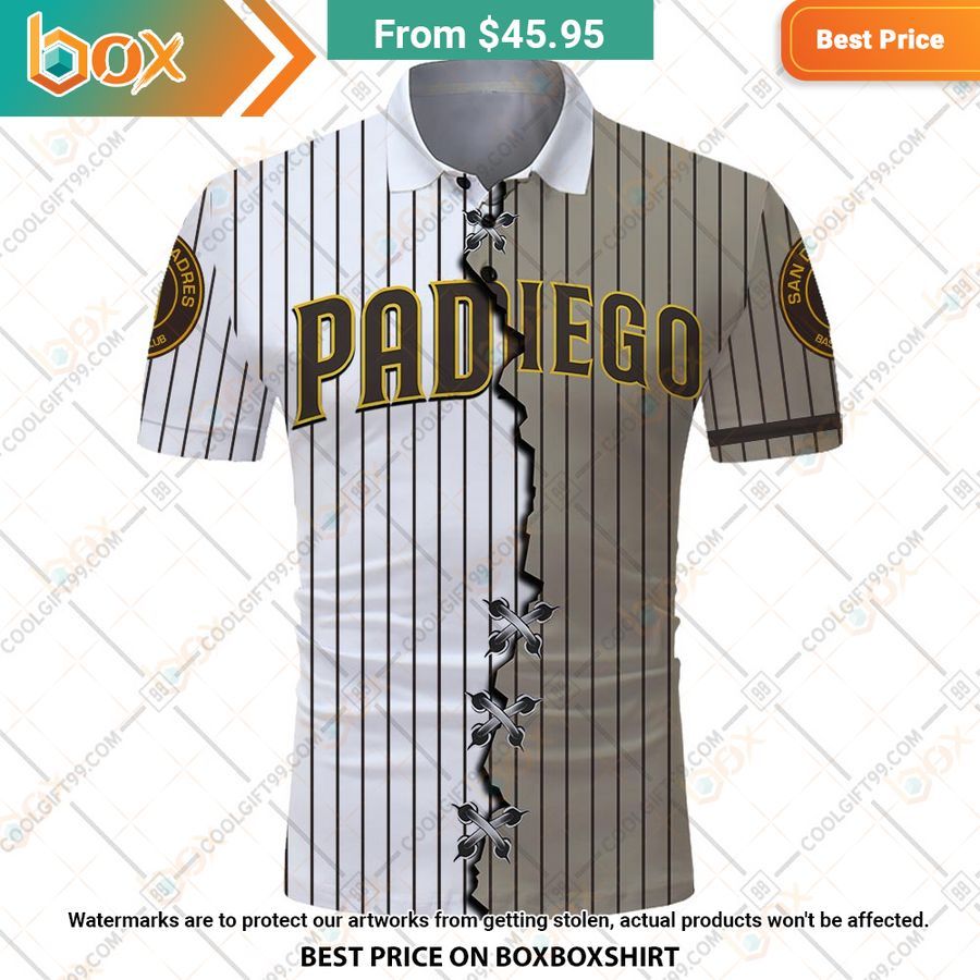 HOT MLB San Diego Padres Mix jersey Style Polo Shirt 2