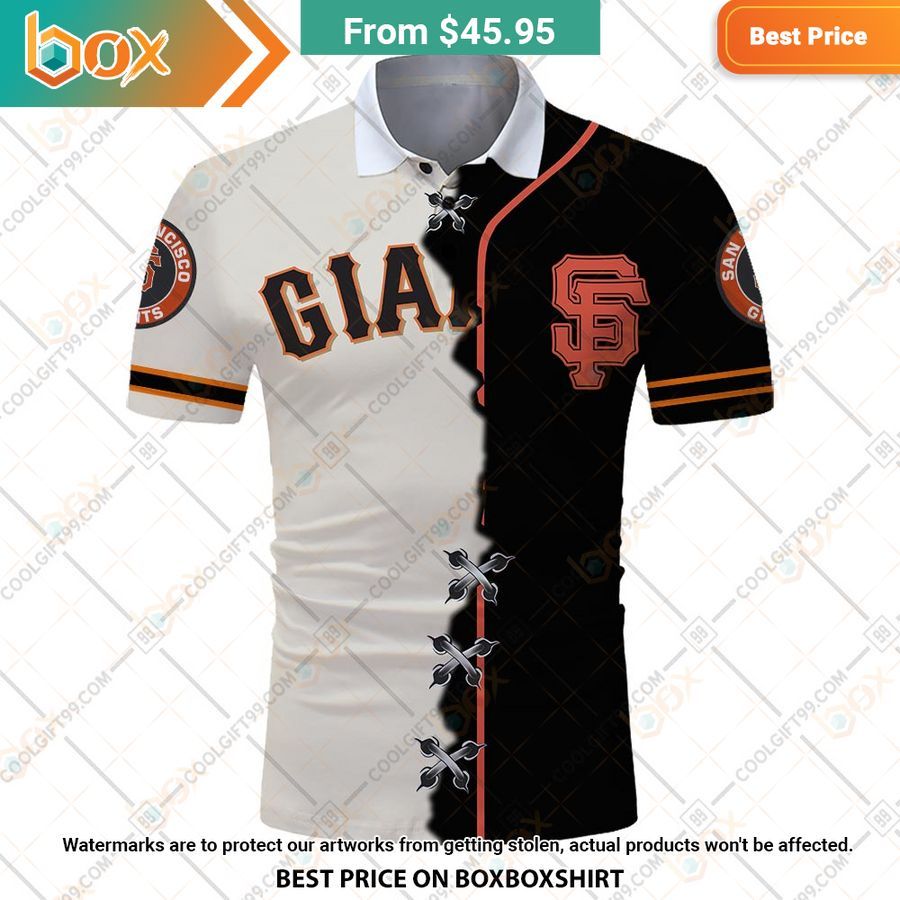 HOT MLB San Francisco Giants Mix jersey Style Polo Shirt 2