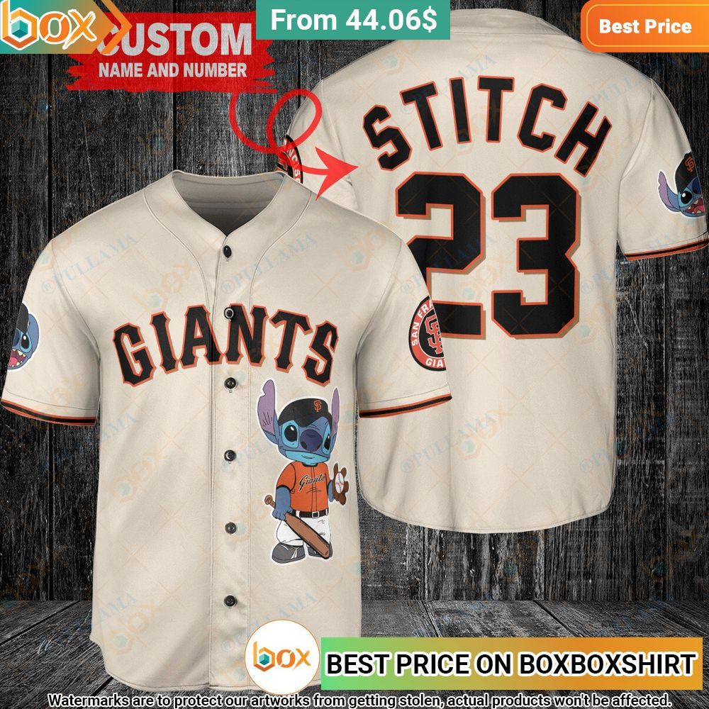 MLB San Francisco Giants Stitch Personalized Baseball Jersey 1