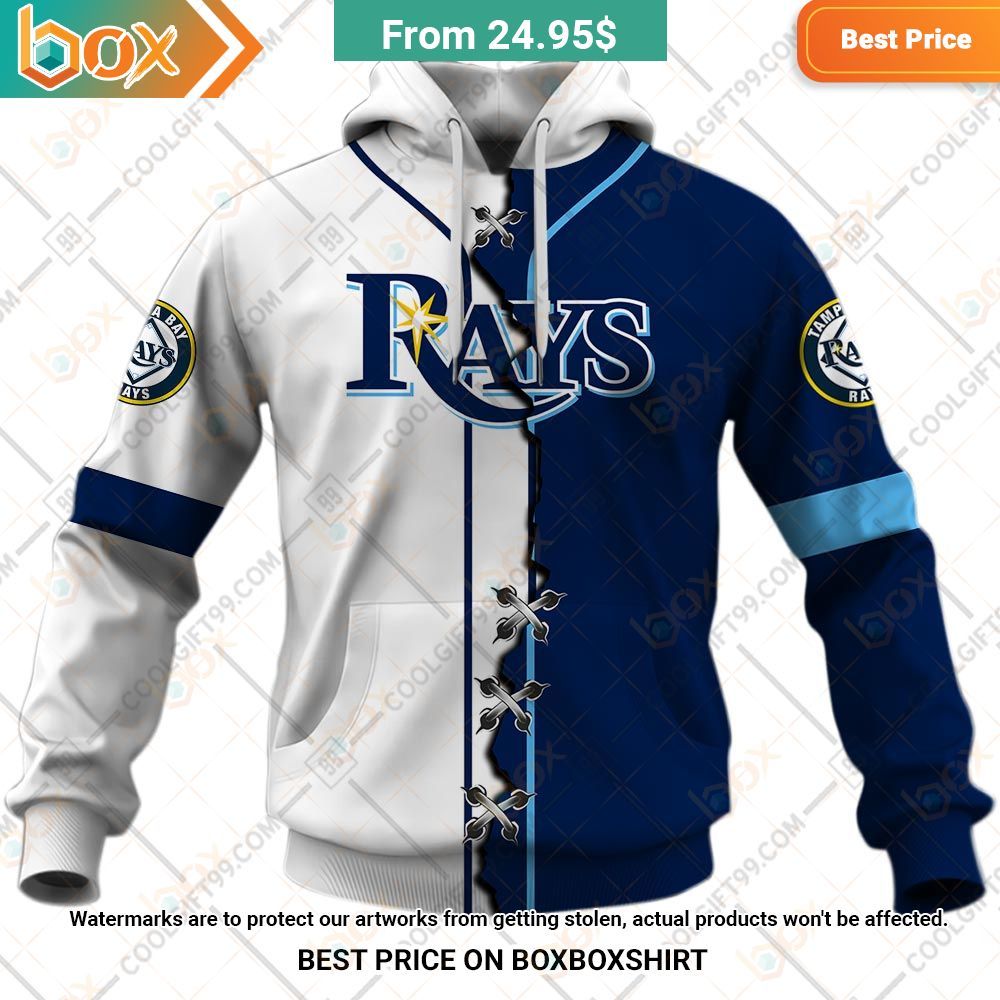 mlb tampa bay rays mix jersey personalized hoodie 2 499