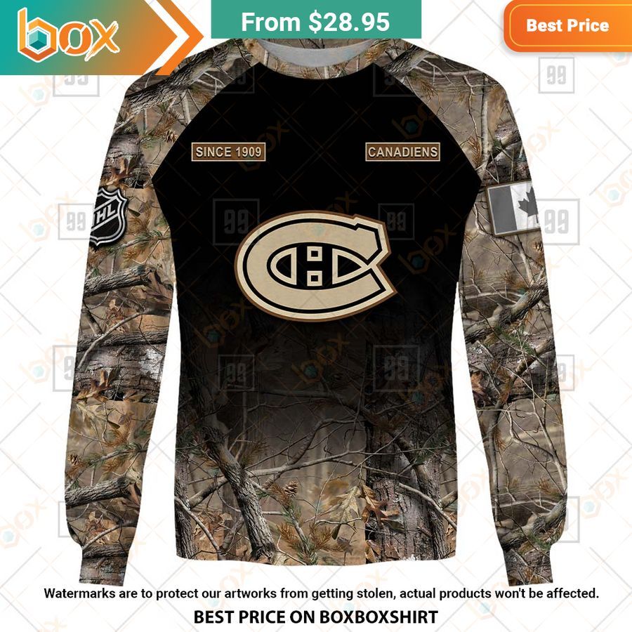 BEST Montreal Canadiens Hunting Camouflage Custom Shirt 11