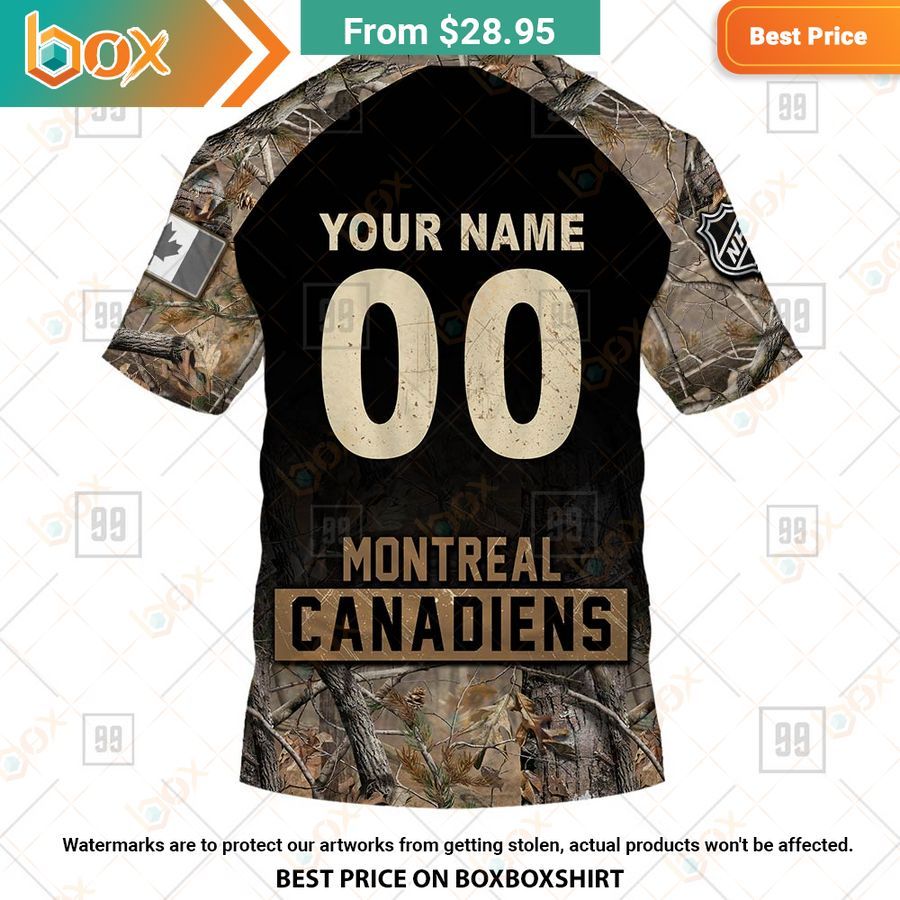 BEST Montreal Canadiens Hunting Camouflage Custom Shirt 7