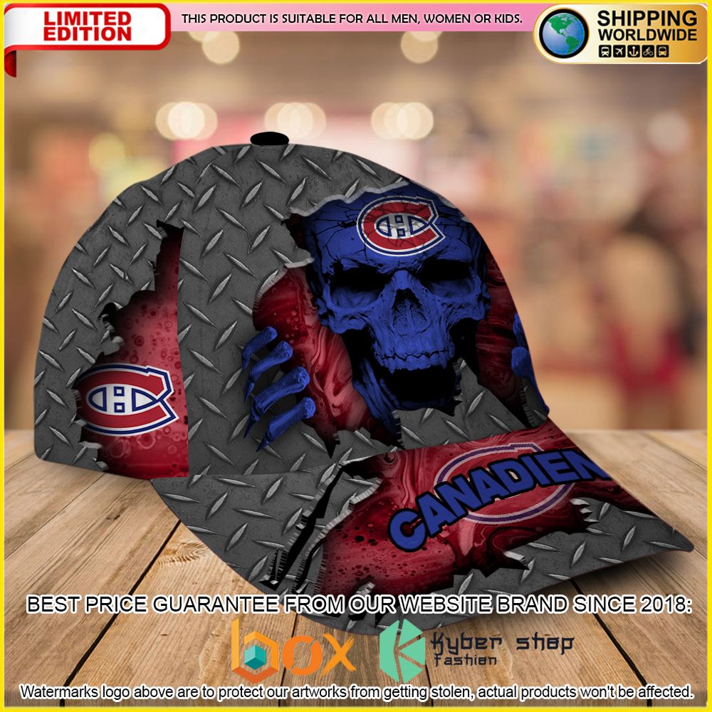 NEW Montreal Canadiens Custom Name NHL Skull Cap Hat 2