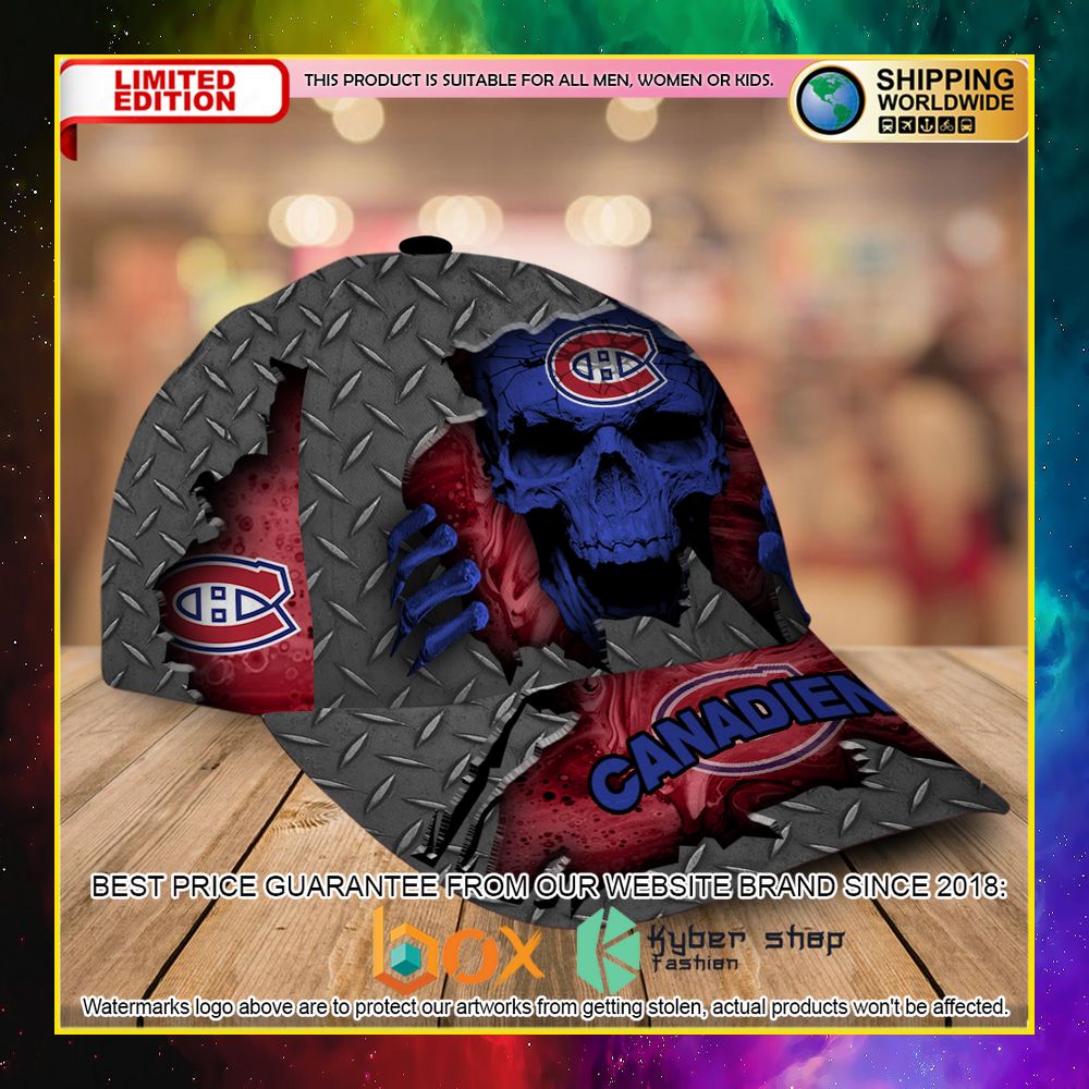 NEW Montreal Canadiens Custom Name NHL Skull Cap Hat 4