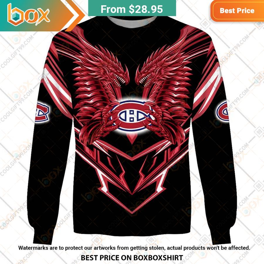 BEST Montreal Canadiens Dragon Hoodie 4
