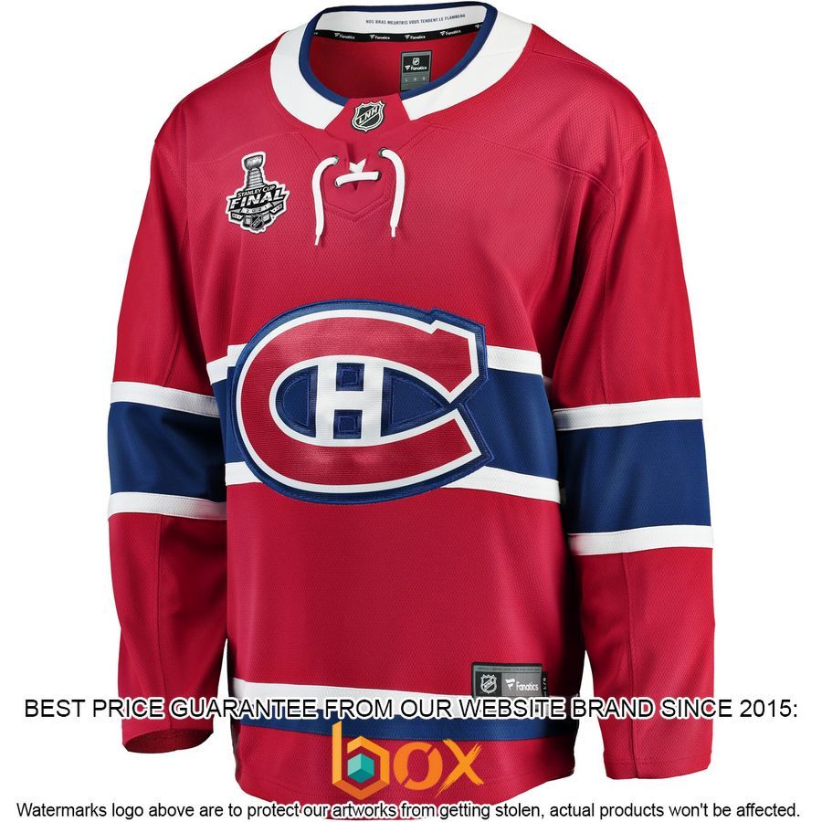 NEW Montreal Canadiens Home 2021 Stanley Cup Final Bound Red Hockey Jersey 2