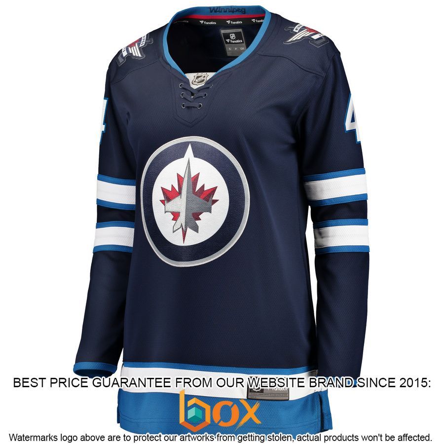 NEW Neal Pionk Winnipeg Jets Women's Home Player Navy Hockey Jersey 2