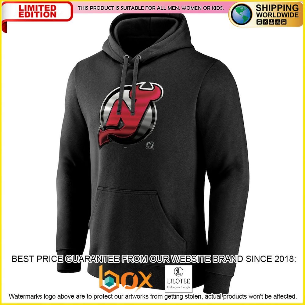 NEW New Devils Fanatics Branded Personalized Midnight Mascot Hoodie 2