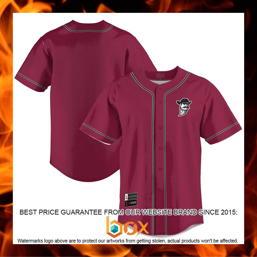 BEST New Mexico State Aggies Crimson Baseball Jersey 5