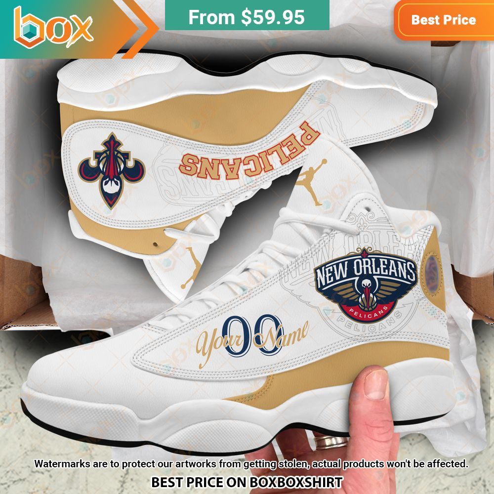 New Orleans Pelicans Personalized Air Jordan 13 Sneaker 4